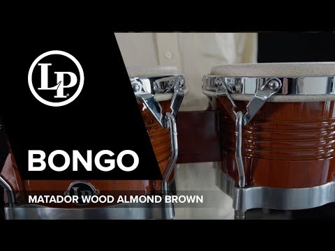 Bongo Latin Percussion Matador Wood - Almond Brown (M201-ABW)