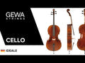 GEWA Violoncelle Ideale - 4/4 (Prêt à jouer incl. bag, archet en Massaranduba, cordes Larsen Aurora, sécurisé pour le transport)