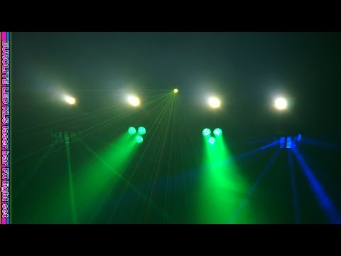 Eurolite Set LED KLS Laser Bar FX + Stand de système d’enceinte M-3