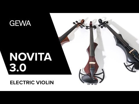GEWA Violon électrique Novita 3.0 - Gold-brown (avec mentonnière Wittner)