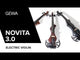 GEWA E-violin Novita 3.0 - Gold-brown (with Wittner shoulder rest)