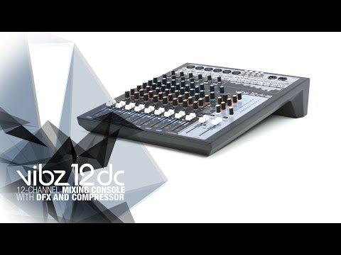 LD Systems VIBZ 12 DC - Console de mixage 12 canaux avec DFX et compresseur