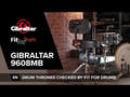 Siège de batterie Gibraltar série 9000 - 9608MB
