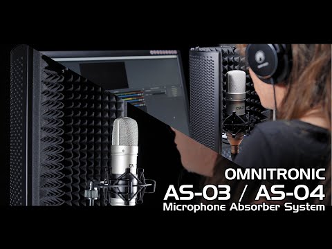 Système d’absorbeur pour microphone de bureau OMNITRONIC AS-04, pliable avec trépied
