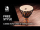 Toca Djembe Freestyle Rope Tuned - Kente Cloth (SFDJ-9K)