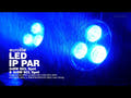 EUROLITE LED IP PAR 3x8W QCL projecteur