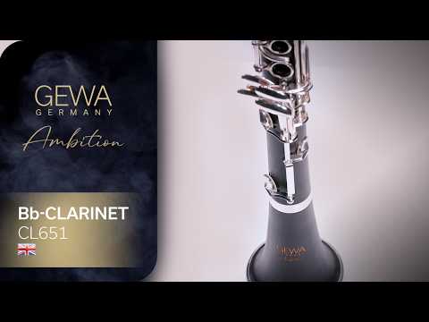 GEWA Ambition CL651 clarinette en Sib, système Boehm et doigté en Mib
