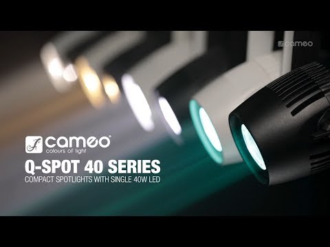 Cameo Q-SPOT 40 WW - spot compact avec LED WW 40 W, finition noire