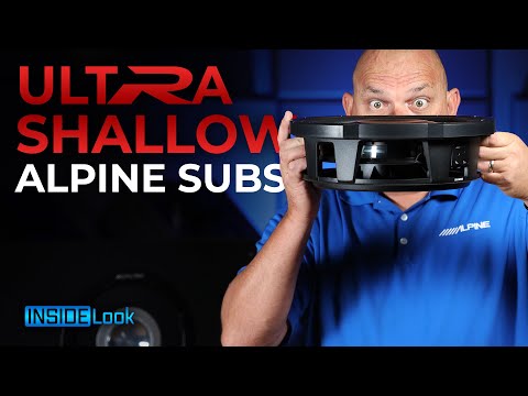 Alpine RS-W10D4 caisson de basses Shallow Type-R 10" 4+4 Ohm