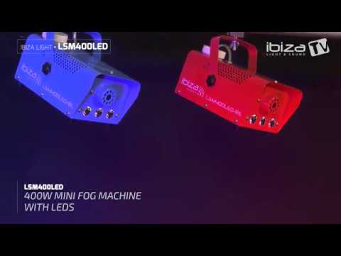 Ibiza Machine à brouillard avec effet feu/flamme (Noir)