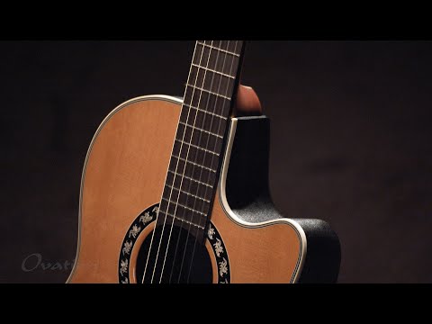 Ovation E-Acoustic classical guitar Classic Nylon Legend Mid Cutaway - Natural (1773AX-4-G)