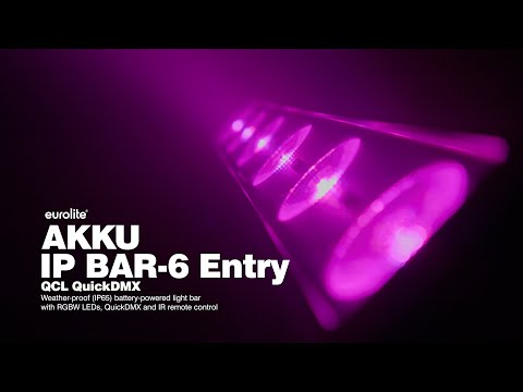 EUROLITE AKKU IP BAR-6 Entrée QCL QuickDMX
