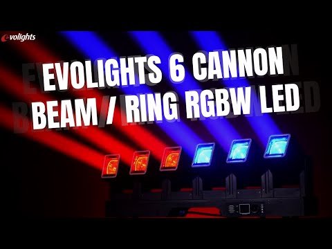 Evolights 6 canons mobiles 6x60W RGBW
