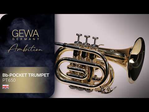 GEWA Ambition PT650 trompette de poche en Sib, finition claire