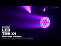 EUROLITE LED TMH-X4 Tâtes Mobiles Wash Zoom wh