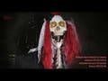 Halloween-figur skelettet La Catarina, animeret, 100 cm