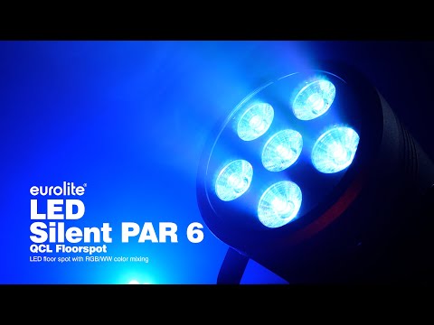 EUROLITE LED Silent Par 6 QCL au sol bk