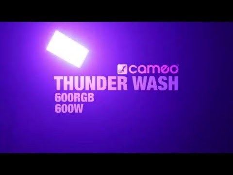 Cameo THUNDER® WASH 600 W - Éclairage 3-en-1 strobe, blinder et wash 648 x 0,2 W lumière blanche