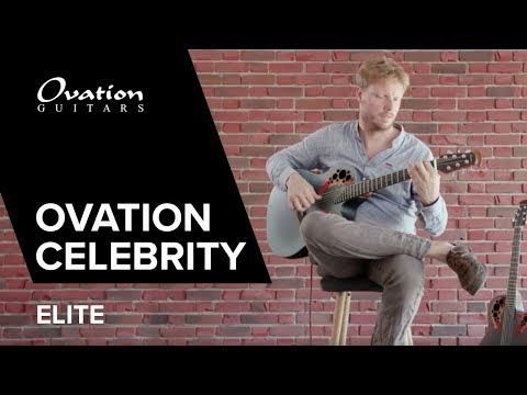 Ovation E-Acoustic Guitar Celebrity Elite Mid Cutaway - Reverse Blue Burst (CE44-RBB-G)