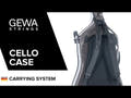 GEWA Violoncelle case système de transport Air - fixation 4 anneaux en D