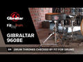 Gibraltar Siège de batterie série 9000 - 9608E