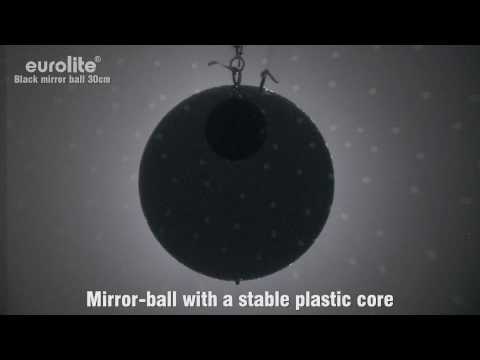 EUROLITE Boule à facettes 50 cm noire