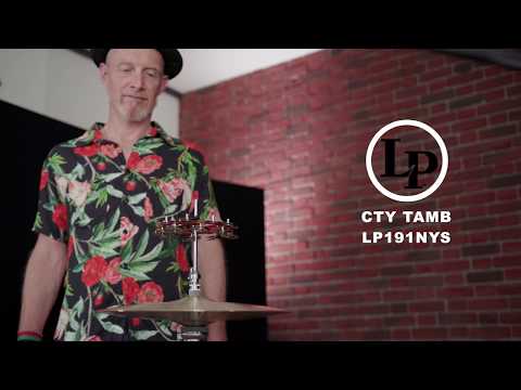 Latin Percussion tambourin City Hi-Hat Jingle Ring - double rangée (LP191NYD)