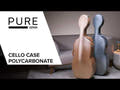 GEWA Polycarbonate étui de violoncelle 4/4, argenté