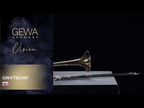 GEWA Vision TB236F trombone ténor en Sib/F, pavillon en laiton jaune