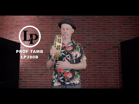 Latin Percussion Tambourin Pro 10 in Double Row - LP380B-BR (LP380B-BR)