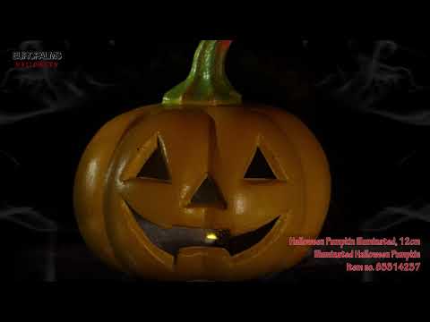 Citrouille Halloween avec LED 12cm