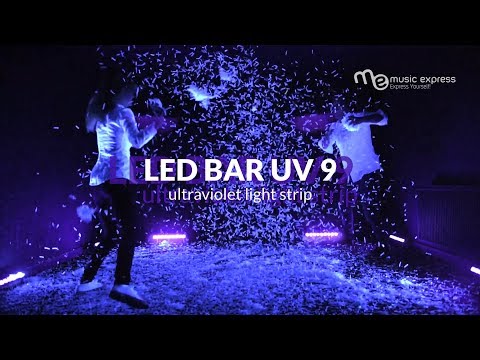 LIGHT4ME LED BAR UV 9 + BLANC décoration lumineuse professionnelle 9x3W