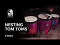Toca Tambours gigognes Tom Tom Freestyle II - 12" (TF2NT-12WP)