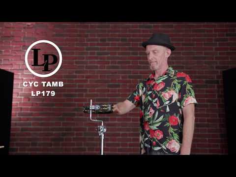 Latin Percussion Tambourin Cyclops montable - Laiton martelé, noir (LP179)