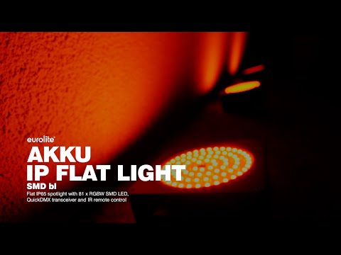 EUROLITE Projecteur plat LED AKKU IP SMD bk