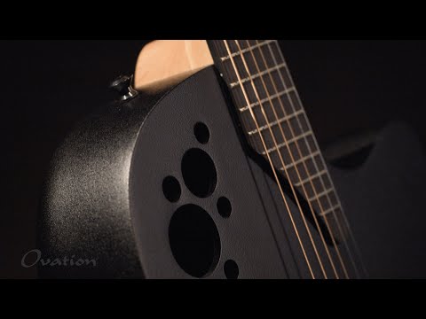 Ovation E-Acoustic Guitar Elite TX Deep Contour Cutaway - Black Textured (2078TX-5-G)