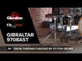 Tabouret de batterie Gibraltar série 9000 - 9708AST