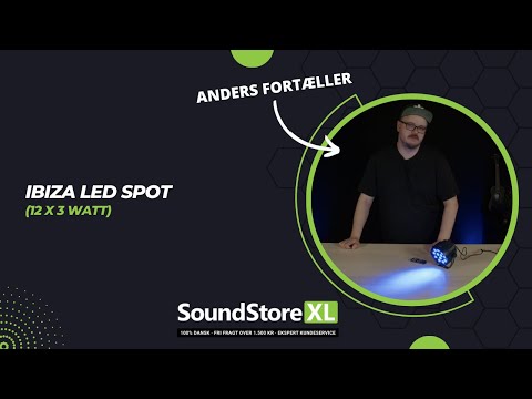 LED Spot Multicolor avec télécommande (12x3W)