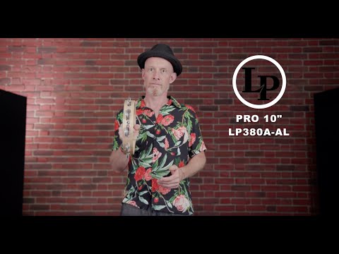 Latin Percussion Tambourin Pro 10 in à rangée simple Tambourin - Aluminium (LP380A-AL)