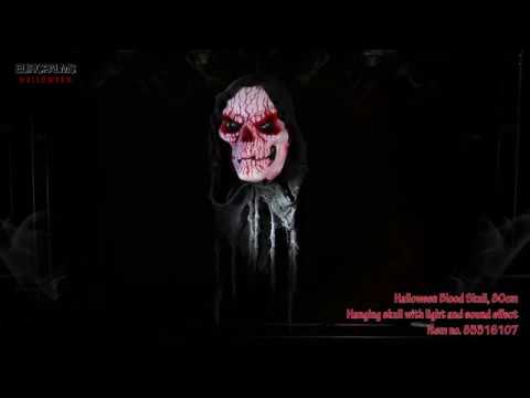 Halloween blodkranie, hængende, animeret, 80 cm