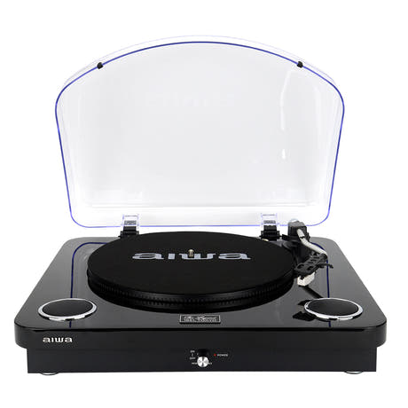 AIWA LPS-25 Platine vinyle – Bluetooth, USB & FM, noire