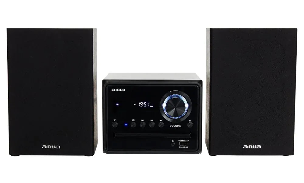 AIWA MCBT-350 Système Micro Hi-Fi 20W avec Bluetooth, CD, FM et USB