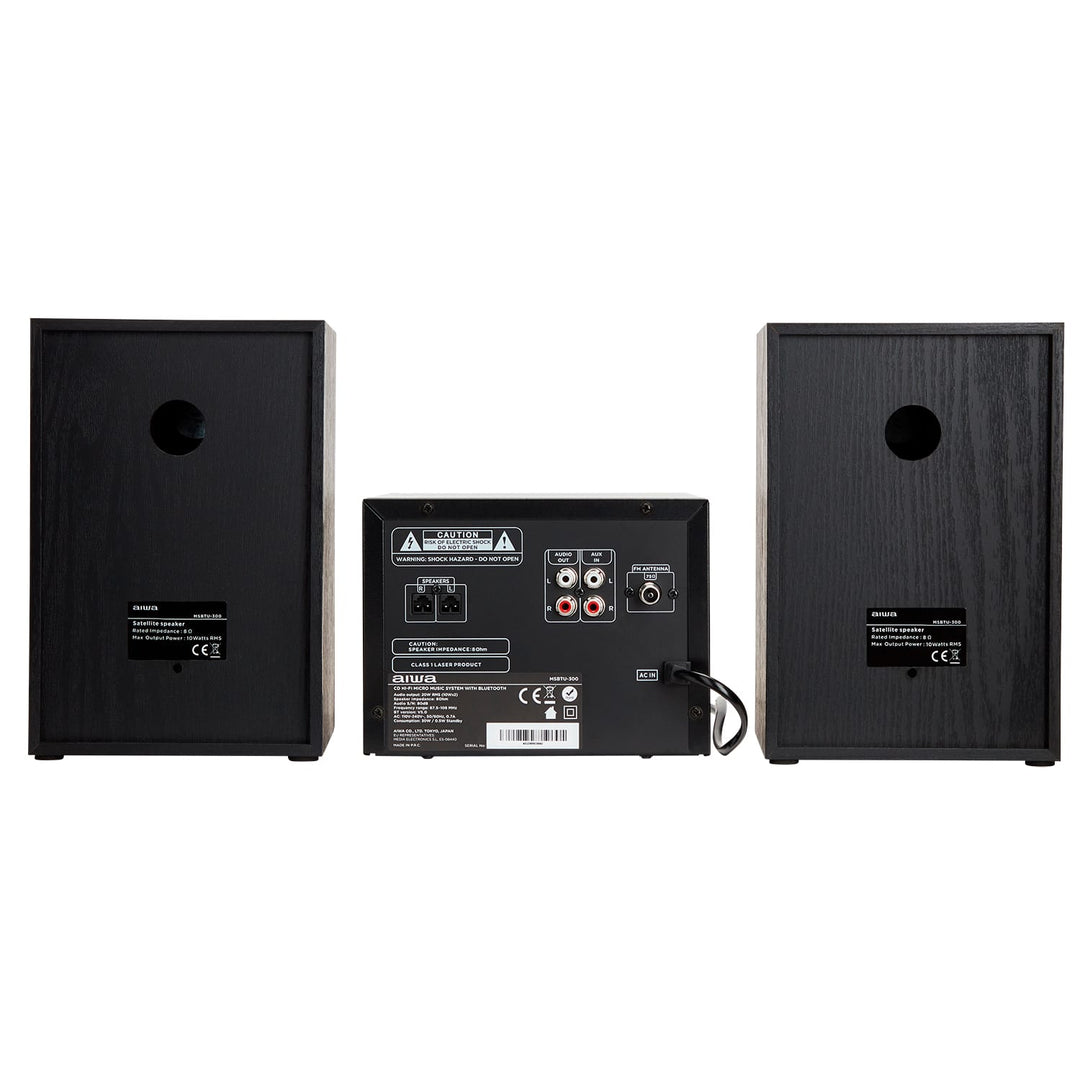 AIWA MCBT-350 Système Micro Hi-Fi 20W avec Bluetooth, CD, FM et USB