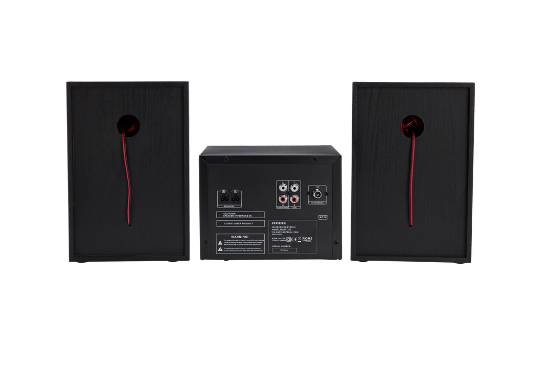 AIWA MCBT-350 Système Micro Hi-Fi 20W avec Bluetooth, CD, FM et USB