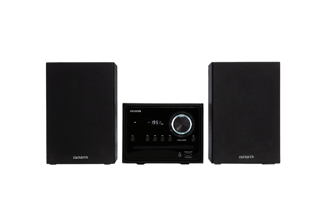AIWA MCBT-350 Système Micro Hi-Fi 20W avec Bluetooth, CD, FM et USB