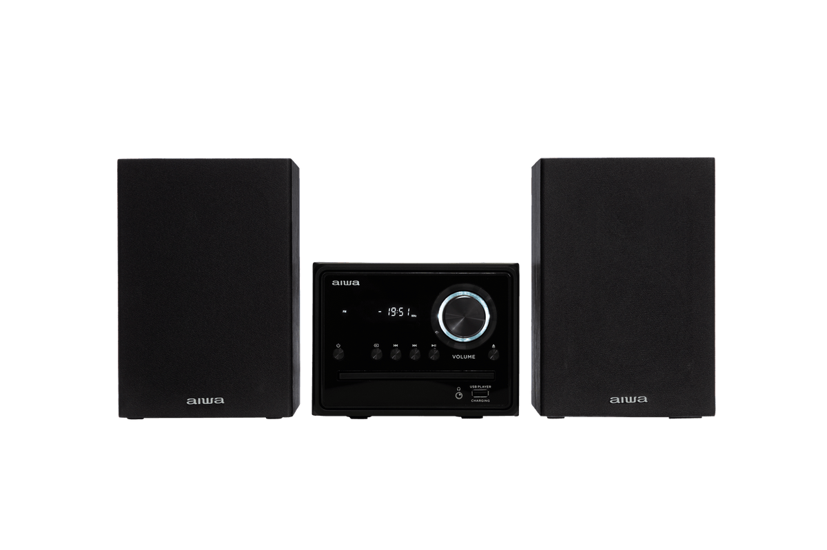 AIWA MCBT-350 Système Micro Hi-Fi 20W avec Bluetooth, CD, FM et USB