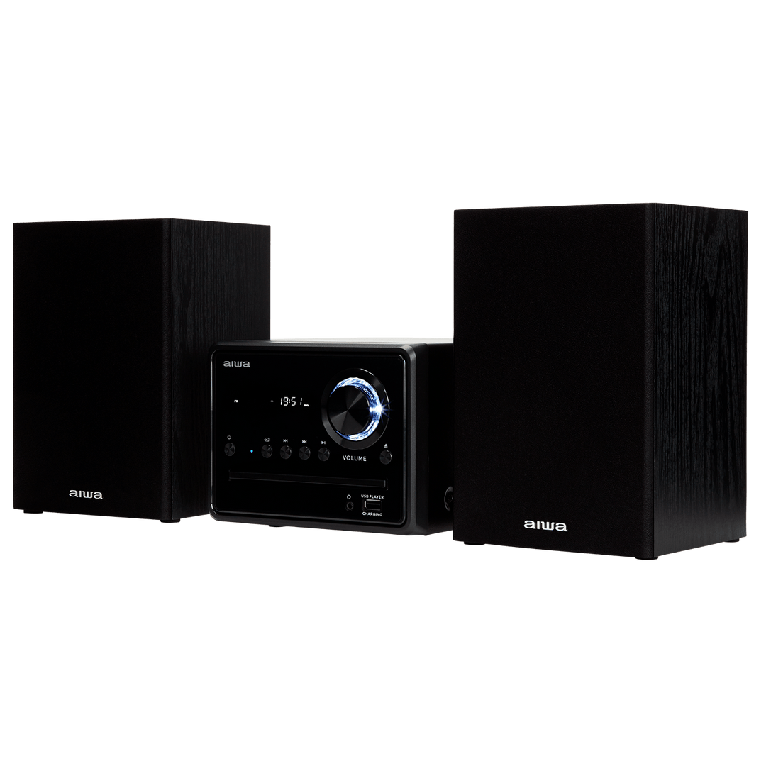 AIWA MCBT-350 Système Micro Hi-Fi 20W avec Bluetooth, CD, FM et USB