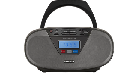 AIWA CDT-200 Boombox – CD, Bluetooth, USB & radio FM, noir