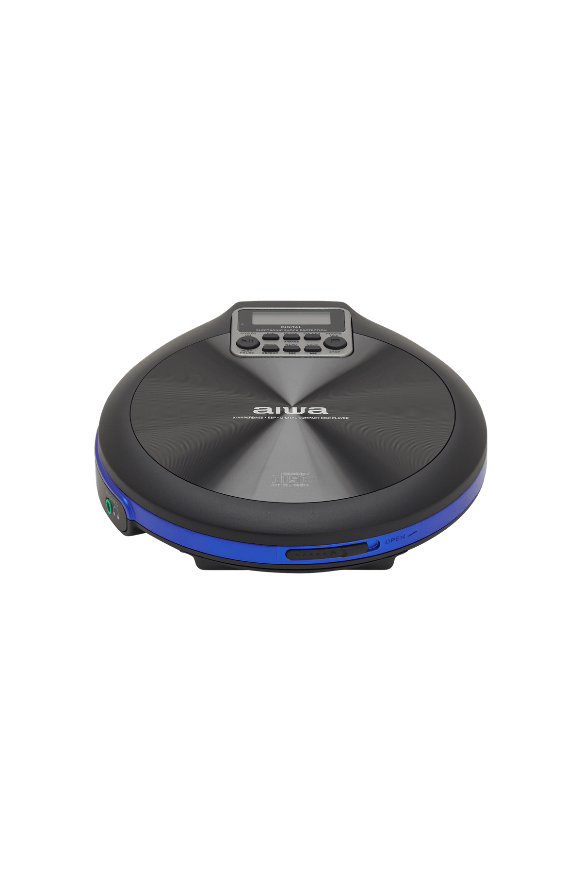 AIWA PCP-850 Bærbar CD-afspiller – MP3 & Anti-Shock, blå