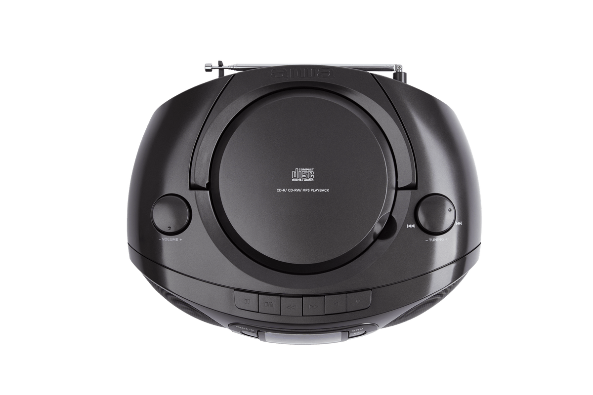 AIWA RC-250 Boombox – CD, cassette, Bluetooth et FM, noir